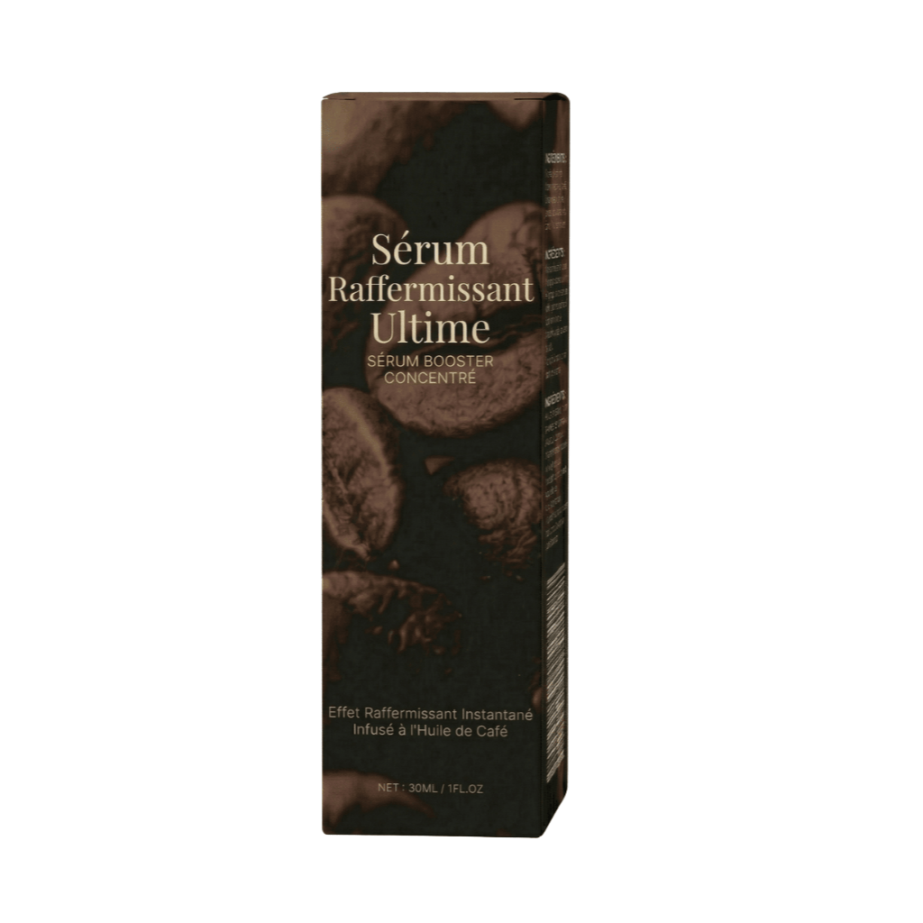 Sérum ultra-raffermissant dans un emballage élégant pour une peau lisse et éclatante.