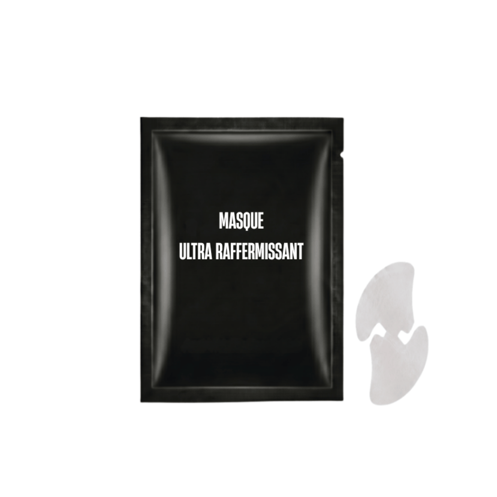 Masque ultra raffermissant - sachet de soin raffiné pour le visage, format léger pour un éclat et raffinement optimal.