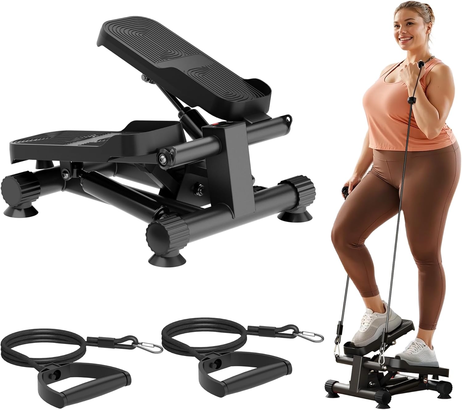 Autera StepLuxe - stepper compact et silencieux pour un entraînement complet à la maison ou au bureau.