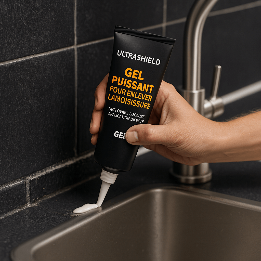 Autera Gel Protecteur application, UltraShield gel puissant pour enlever la moisissure avec une consistance gélifiée.