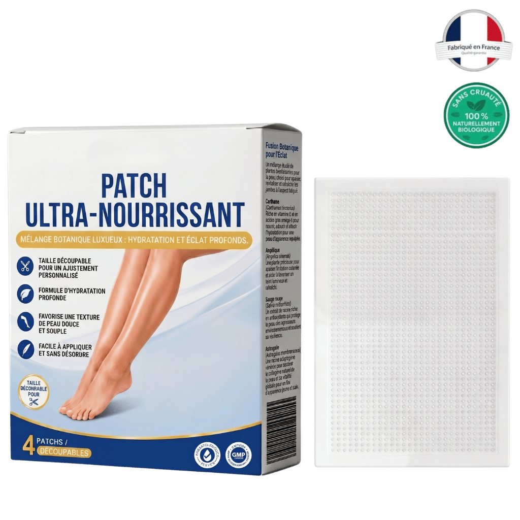 Patch Ultra Nourrissant avec description des bienfaits pour nourrir et hydrater la peau.