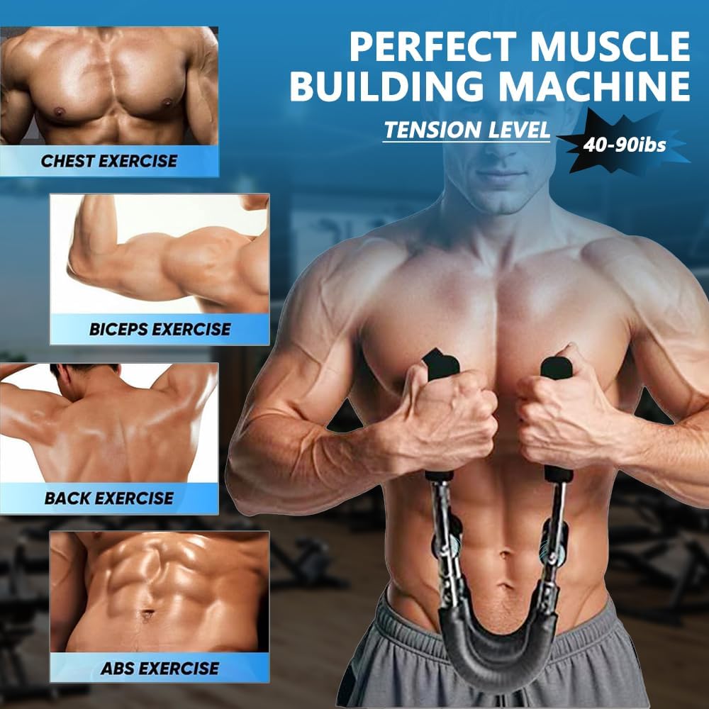 Autera PowerPress™ for chest, biceps, back, and abs exercise with adjustable resistance levels.