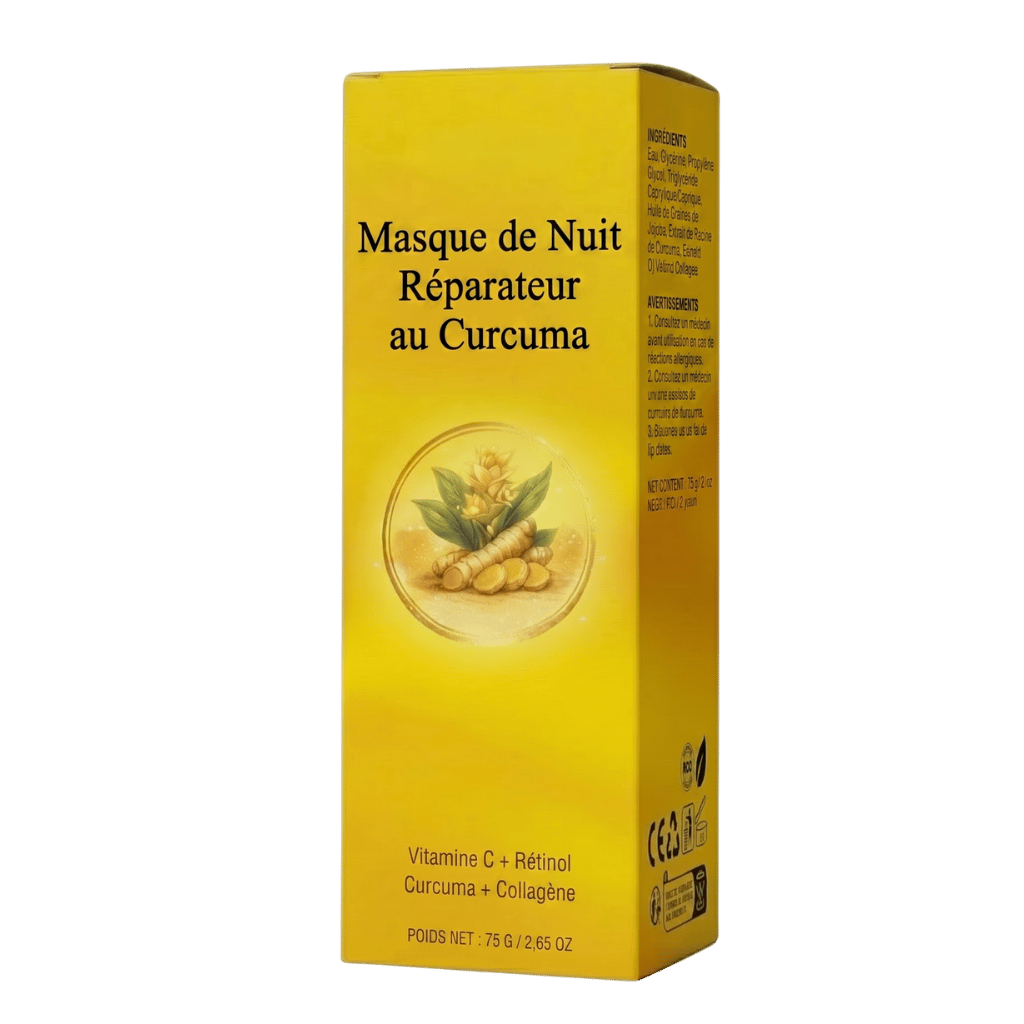 Crème Masque Visage au Curcuma de Luxe