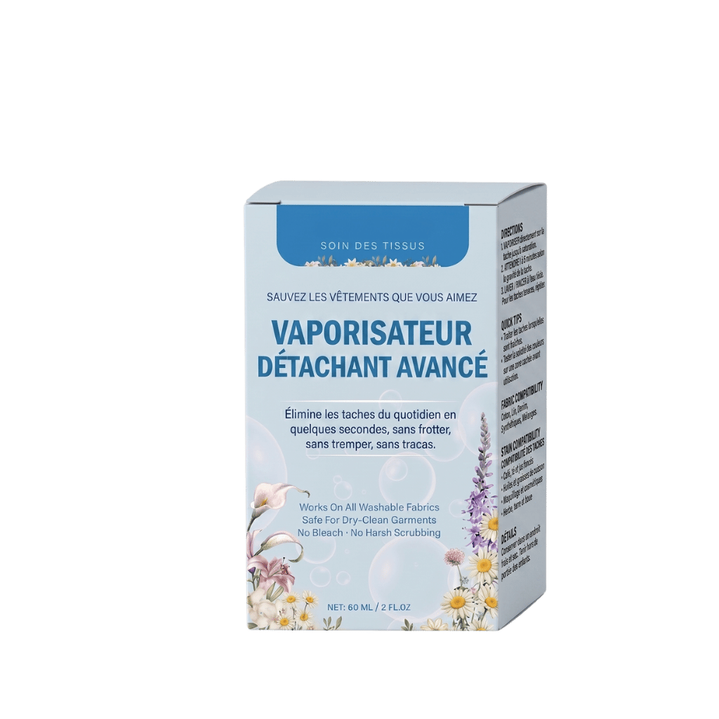 Spray émulsifiant pour linge avancé non ionique dans un emballage pratique, élimine les taches tenaces facilement.