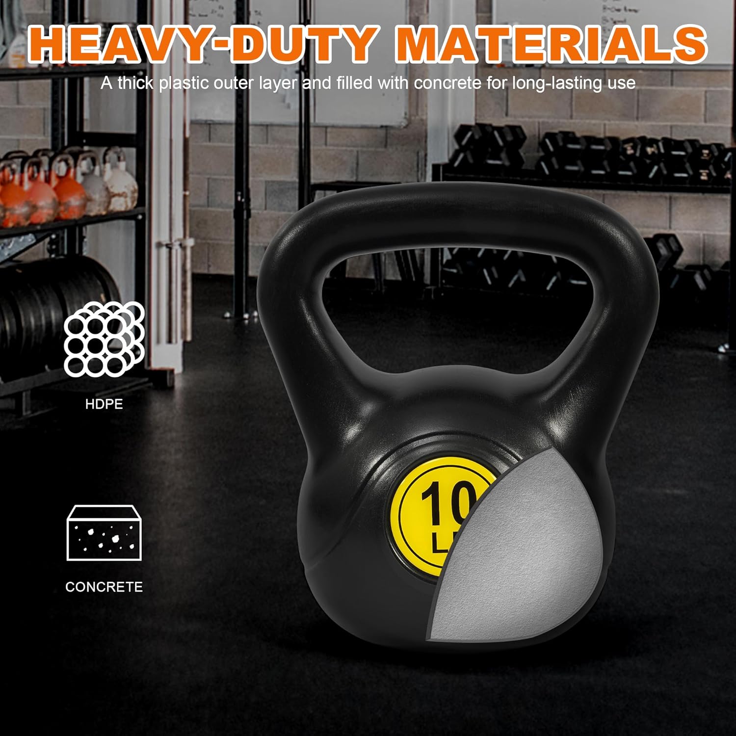 Kettlebell Autera CoreBell™ with heavy-duty materials for durability and grip support, ideal for diverse workouts.