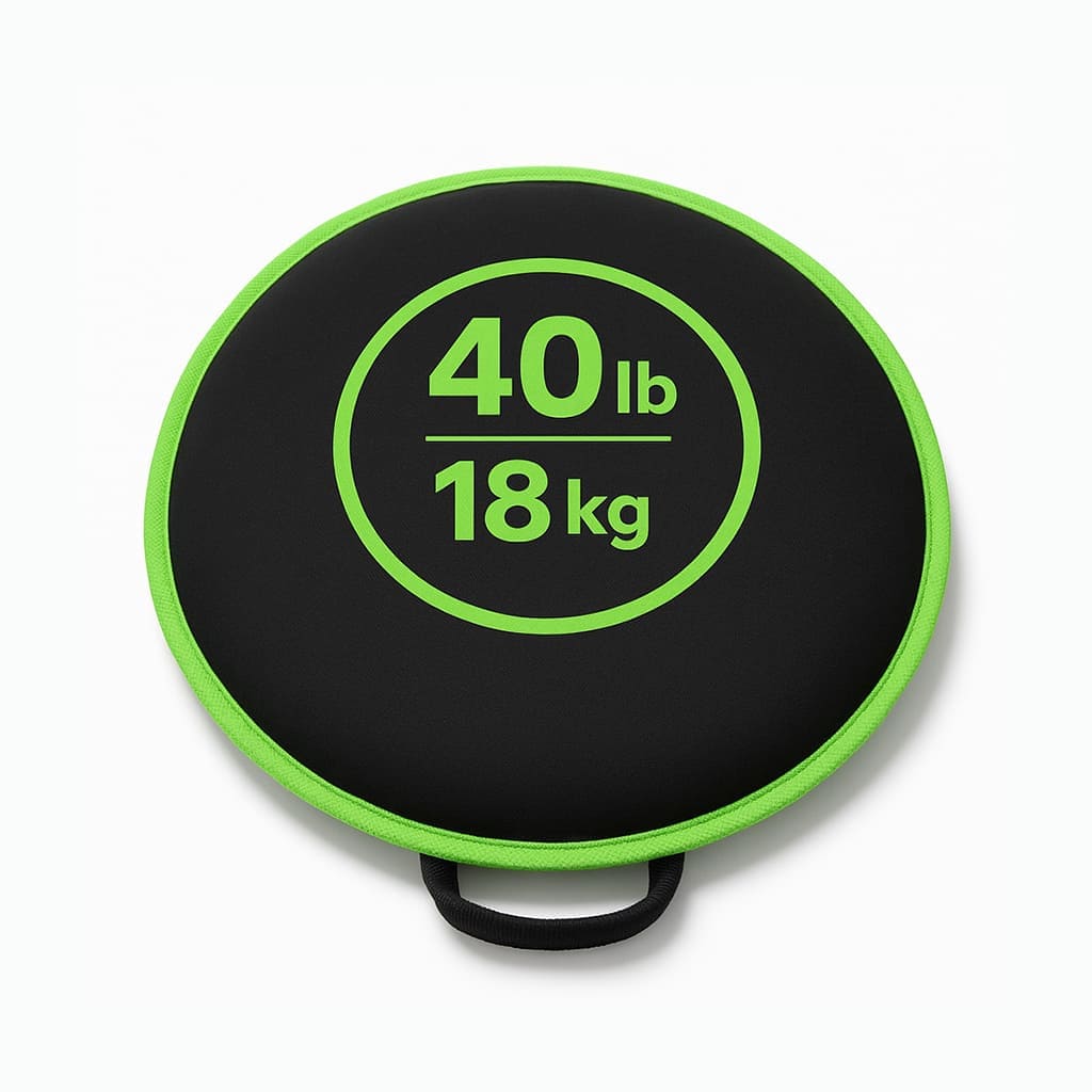 Autera CorePoids 40 lb 18 kg dynamic training weight for full-body workouts and strength training.