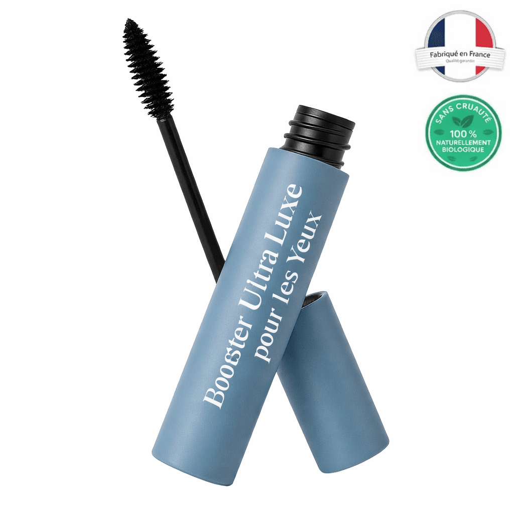 Booster Ultra Luxe pour les Yeux, mascara conçu pour sublimer l'apparence des cils, finition soignée et raffinée.