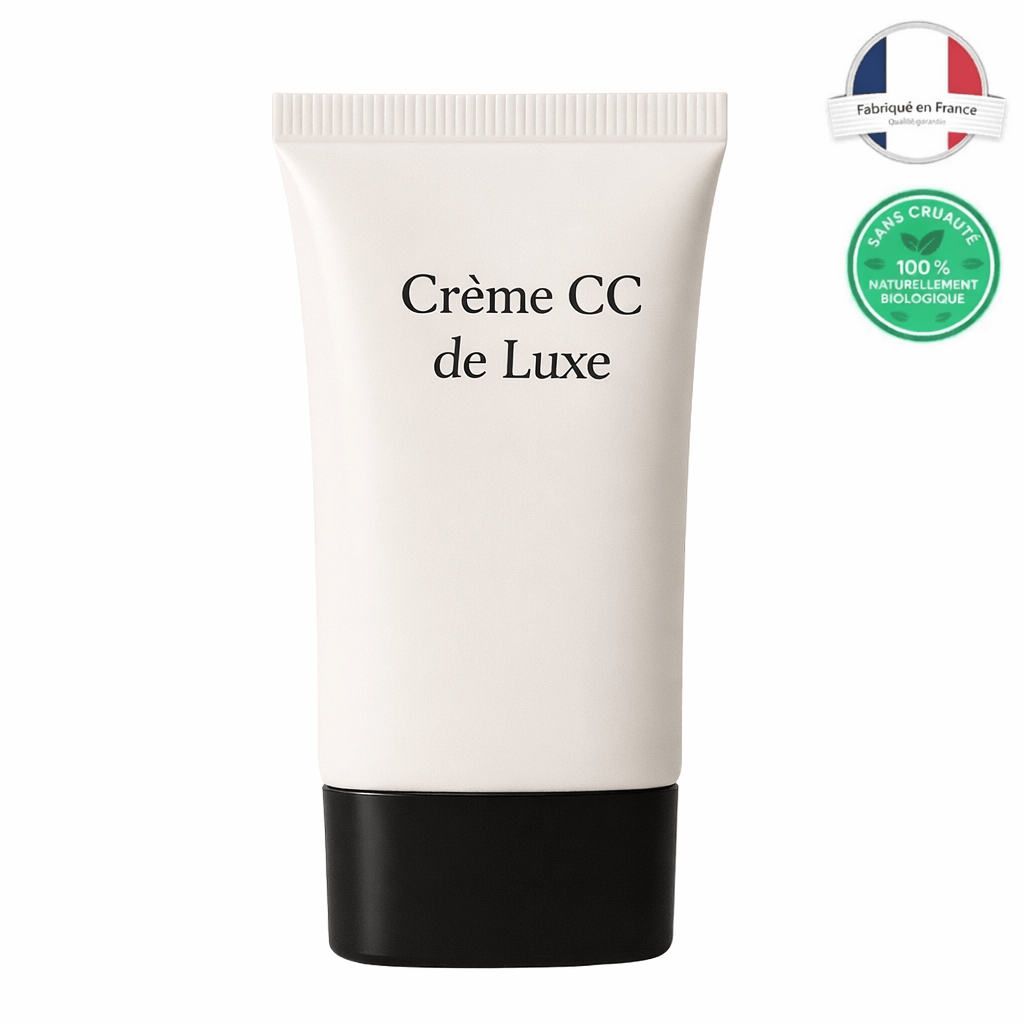 Crème CC de Luxe, crème beauté pour un teint parfait et uniforme, fabriquée en France, naturelle et bio.
