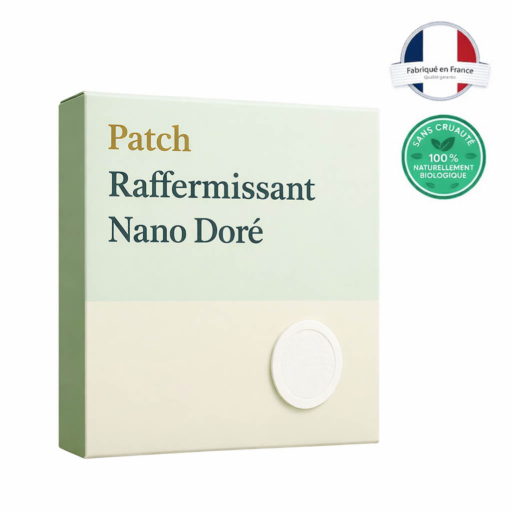 Patch Raffermissant Nano Doré packaging designed for a refined skincare routine.