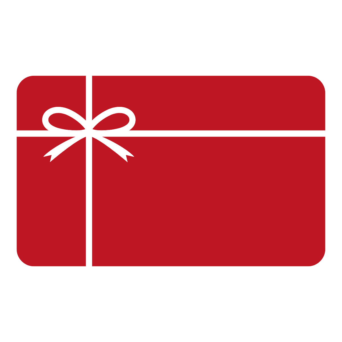 Image of a red gift card with a white ribbon, representing Crédit Boutique Gratuit.